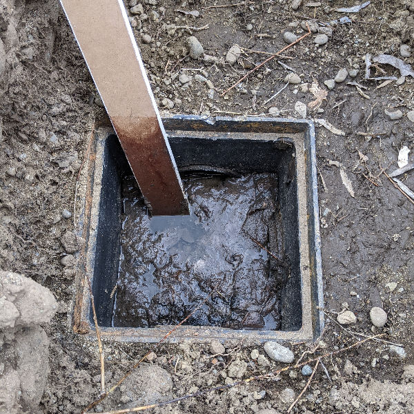 plugged septic system needing repair