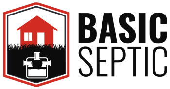 basic septic logo black lettering